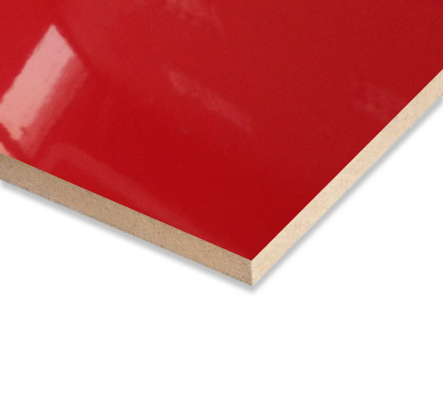 MDF Rojo Alto Brillo 2440x1220mm - 18mm Importado