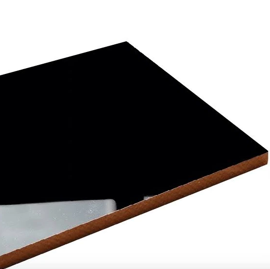 MDF Negro Alto Brillo 2440x1220mm  - 18mm Importado