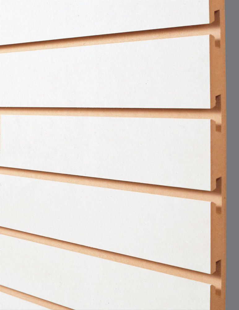 MDF Ranurado Blanco 2440x1520mm - 18mm | Yousef.cl - Tienda Online